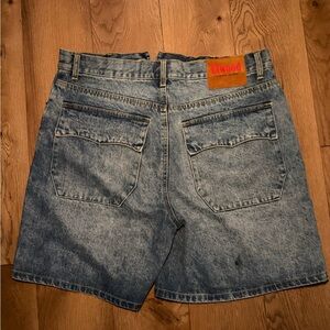 Elwood Light Wash Denim Shorts with Back Pockets